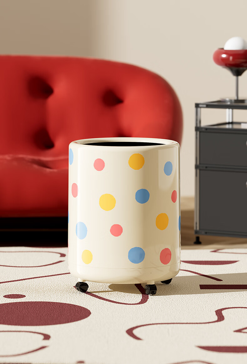 Youyi Bao Living Room Trash Can Home Large Universal Caster Kitchen Bedroom Luxury 2026 New Model 10