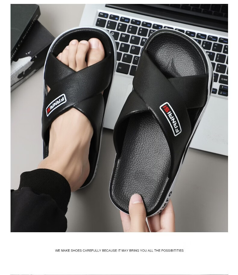 YUZHAOLIN Men's Fashion Sports Beach Slippers Comfortable Soft Sole Sandals 15