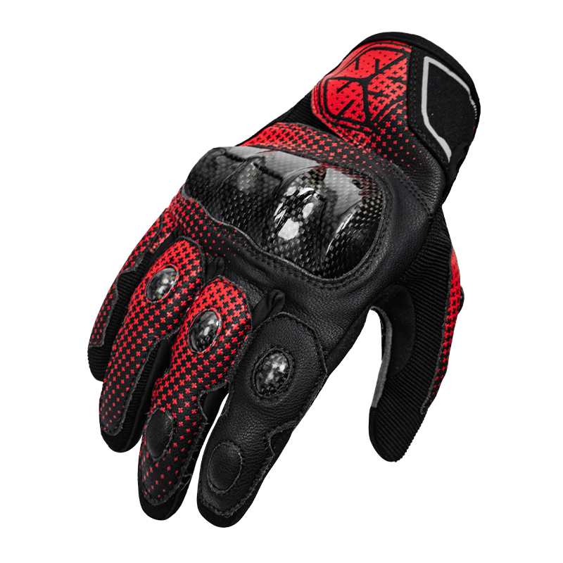 SCOYCO MC230 Motorcycle Gloves, Full-Finger Carbon Fiber Motorcycle Gloves, Anti-Fall, Wear-Resistant, Breathable, Suitable for Riding All Seasons, for Men And Wome