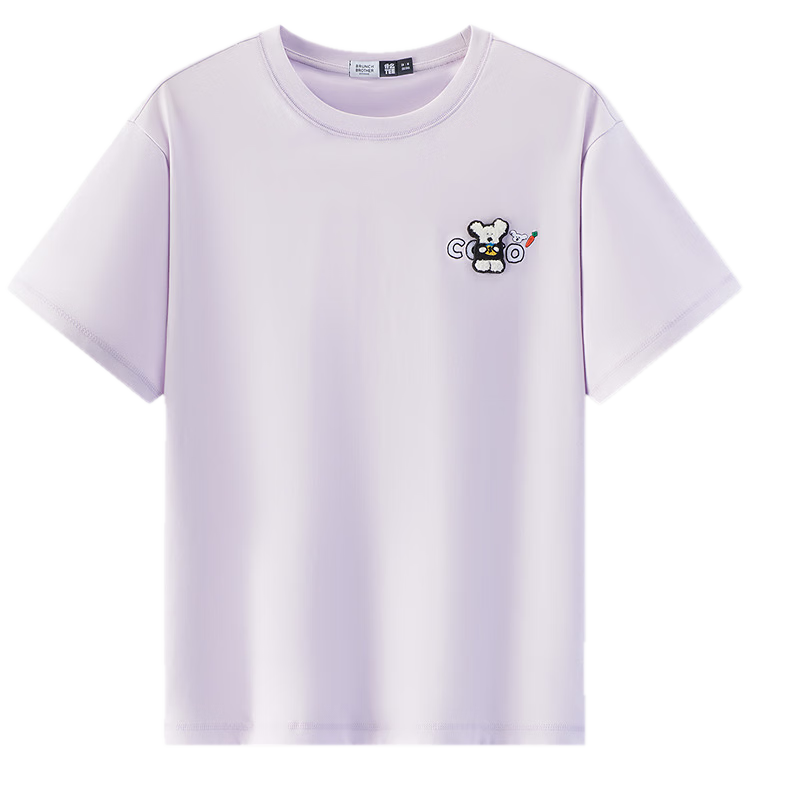 Semir BB Collaboration 100% Cotton Women's Short Sleeve T-Shirt 2026 Summer Breathable Loose Fit Crew Neck Top 109326100021