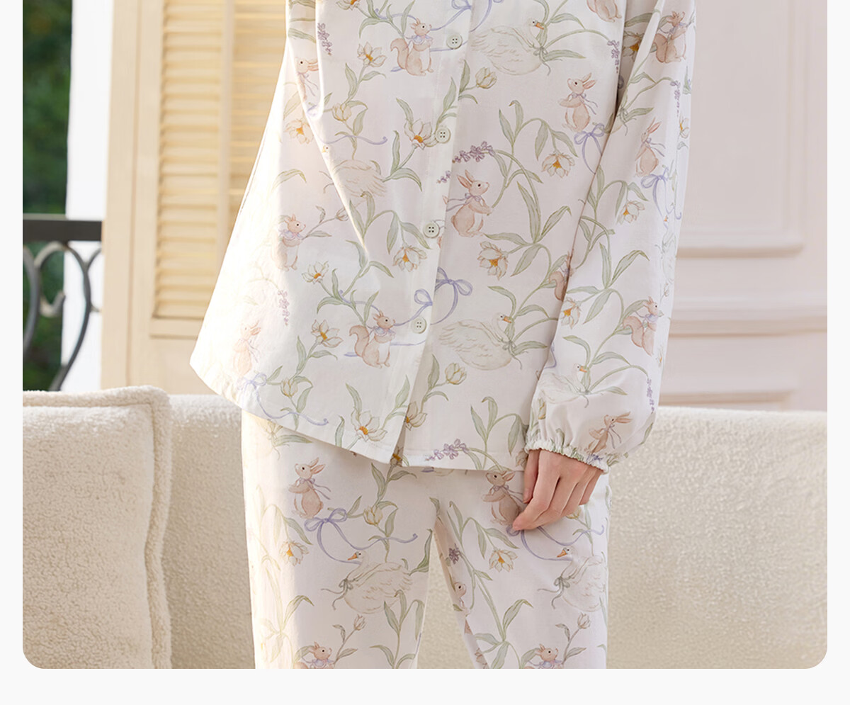 JOYNCLEON Maternity Pajamas Spring Summer 1-7 Months Tencel Cotton Nursing Sleepwear for Pregnant Women XL Jyz206095 25