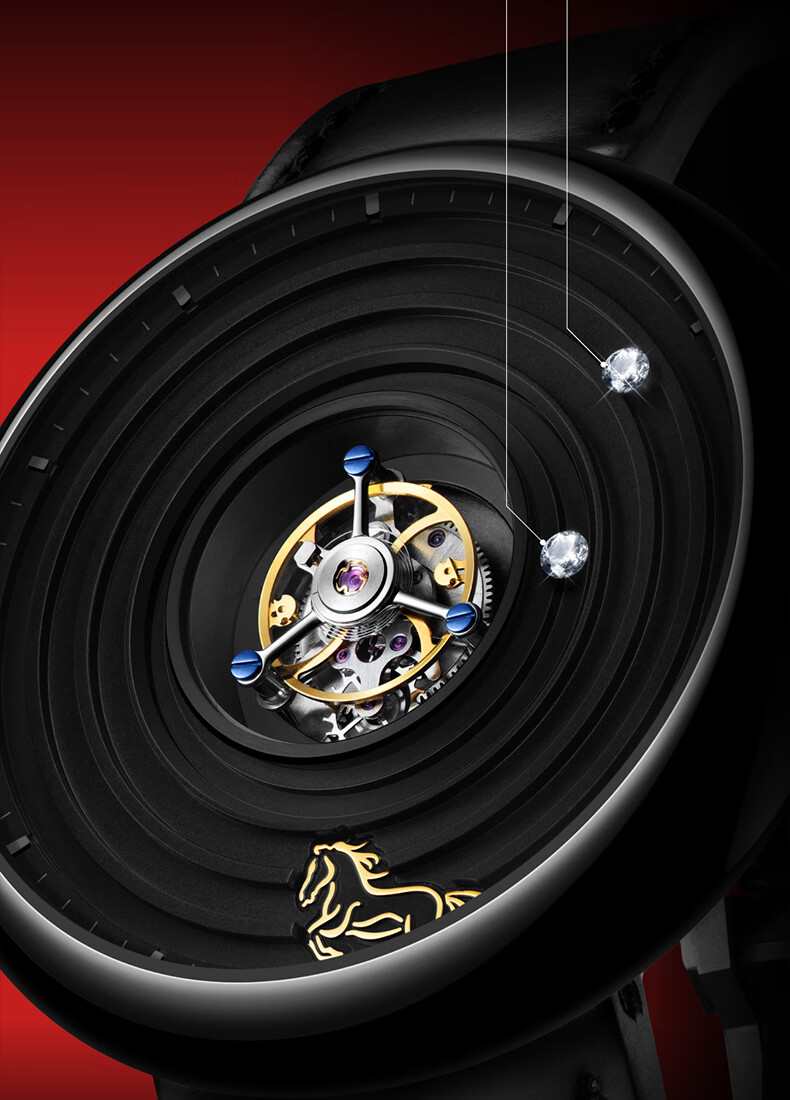 CIGA Design Zodiac Art Watch - Bingwu Year Horse Central Tourbillon Men's Limited Edition 199 Pieces 5