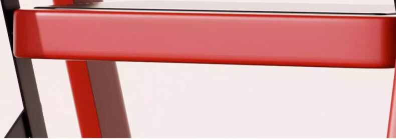 DELIXI Electric Household Ladder Multifunctional Folding Ladder Thickened Non-Slip Steps Handrail Off-White A-Frame Ladder 5 Steps 23