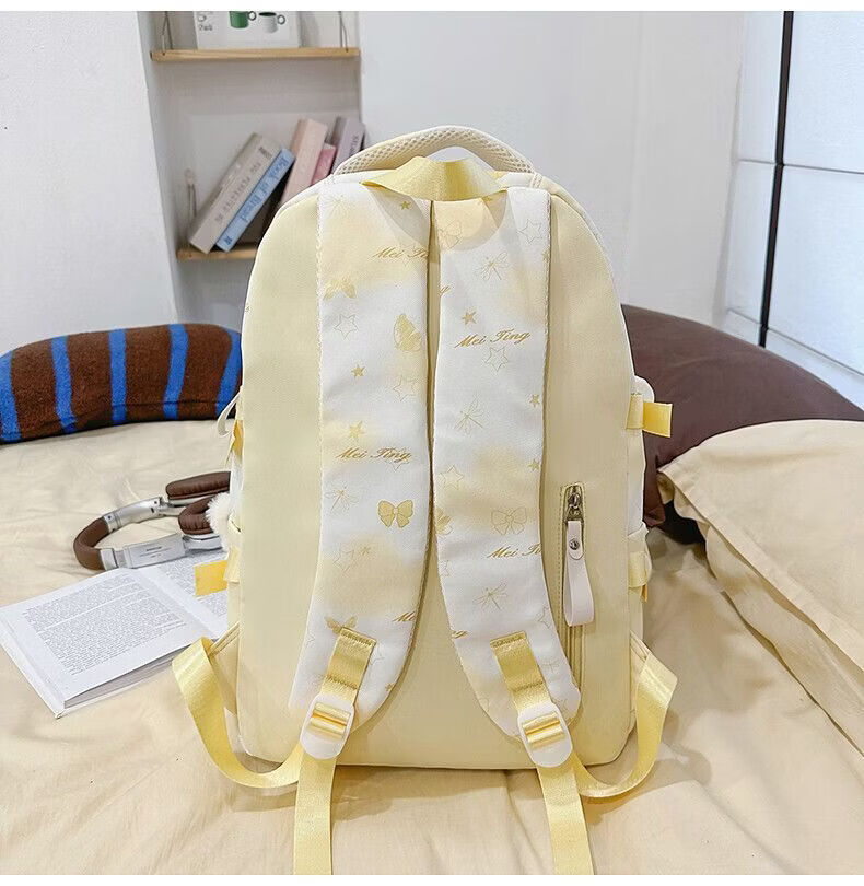 Warrior Backpack for Middle School Girls Blue High School Students 2026 New Stylish Large Capacity Lightweight Spine Protection Double Shoulder Bag 10