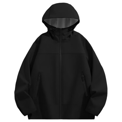 Baleno S&K Series Men's Winter Fleece-Lined Outdoor Sports Jacket Windproof Warm Water-Repellent Hooded Coat Autumn Winter