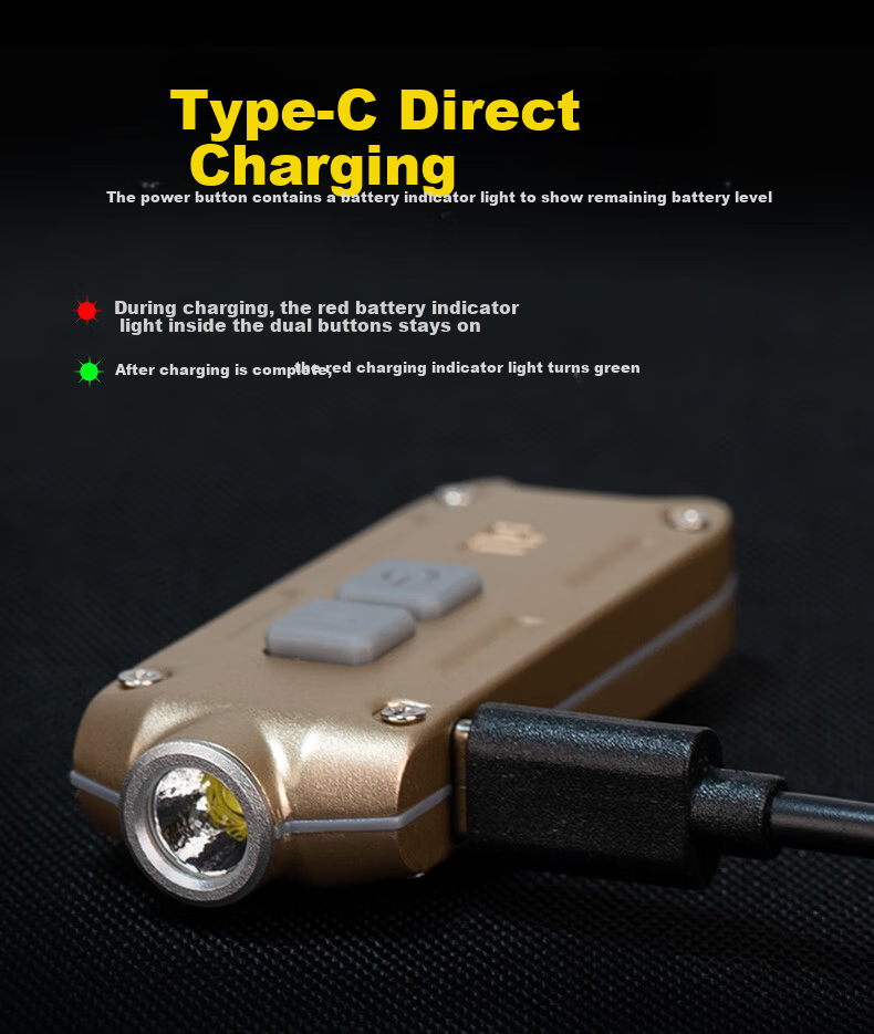 NITECORE TIP Jade Identification Mini Flashlight Jewelry Inspection High Brightness Type-C Rechargeable Keychain Light 4