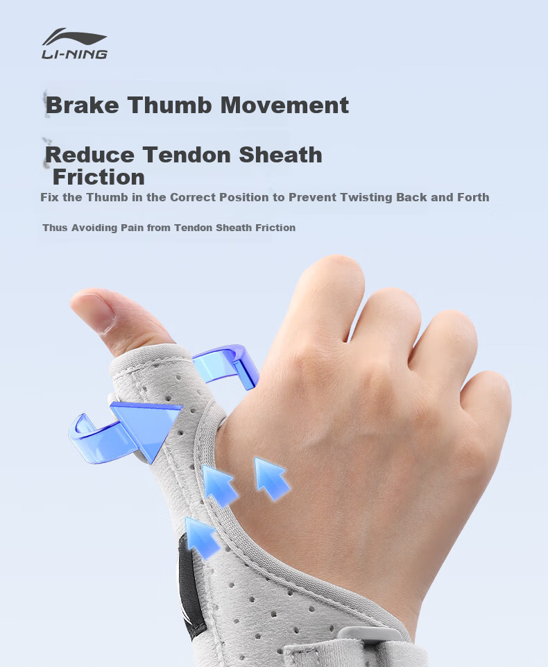 LI-NING Thumb Tendonitis Brace Thumb Fracture Stabilizer Wrist Support Splint for Mom's Hand Sprain 4