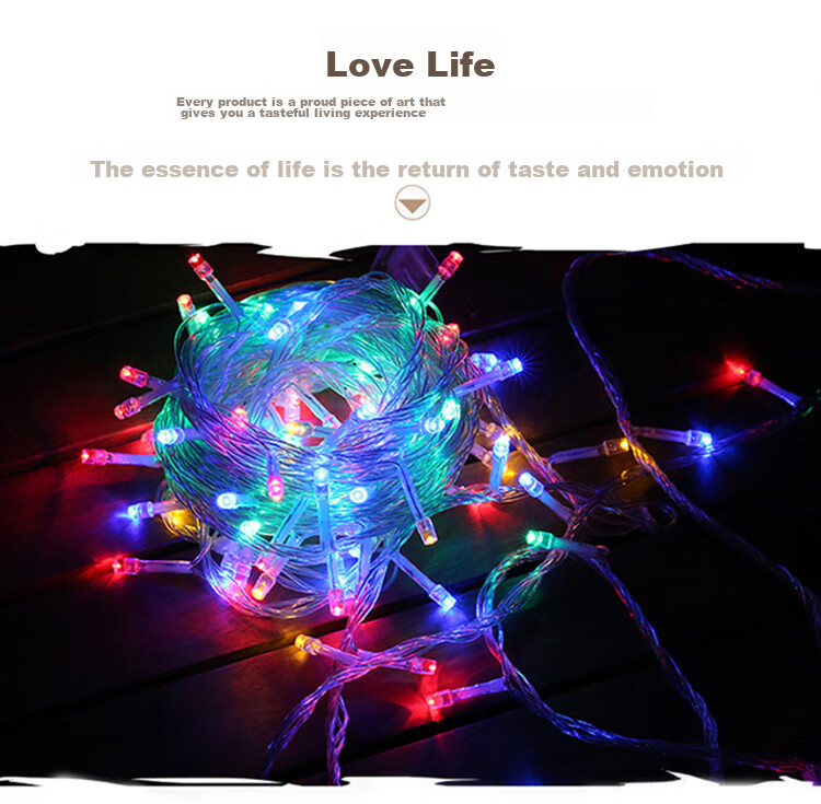 Jingtang Small Colorful Lights, Flashing Starry String Lights, Battery-Powered Birthday Gift Bouquet, Ambient Decorative Light Strips, 5 Pieces 3