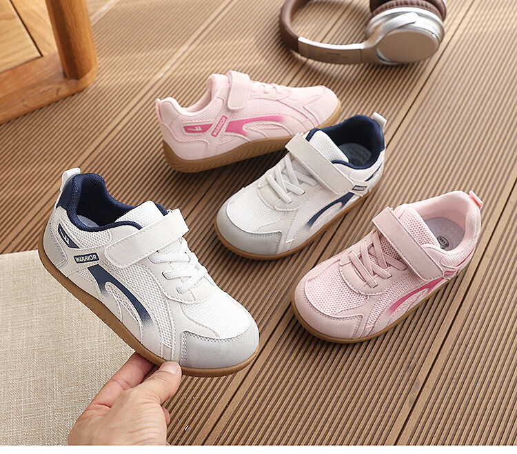 Warrior Kids Comfortable Breathable Children's Sports Shoes Early Spring New Casual Shoes WZ(CL)-2183 Beige Gray Dark Blue Size 33 1