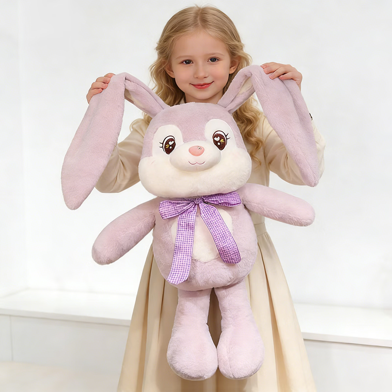 Xiao Ye Seven Days Ear-Pulling Rabbit Plush Toy Doll Sleeping Companion Pillow Cloth Doll Children's Girl Birthday Gift 8