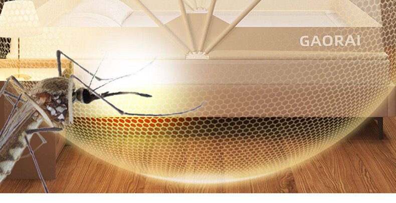 XIHAN Class A Home Foldable No-Installation Mongolian Yurt Mosquito Net for 1.5m Bed [6-Strand Frame with Upgraded Fasteners] 2