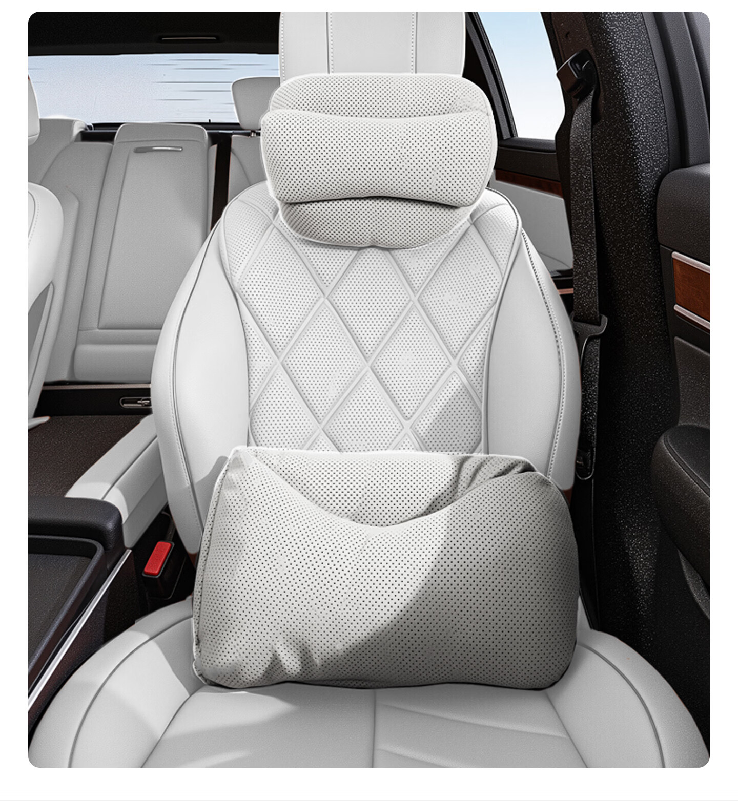 MINISO Car Headrest Neck Pillow Lumbar Support Cushion Office Nap Pillow Ideal for Car Use 29