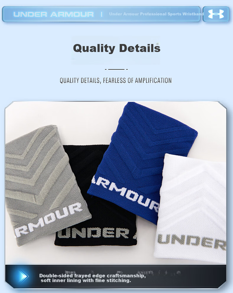 Under Armour Wristband Sports Fitness Sweat-Absorbing Wrist Towel for Badminton Basketball Volleyball Tennis Tendonitis Medical Wrist Support Brace 14