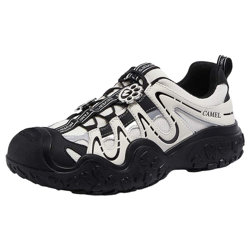 CAMEL Aurora Ugly Cute Naiwa Collaboration Versatile Casual Outdoor Hiking Shoes L26S202026D Off-White/Black 36