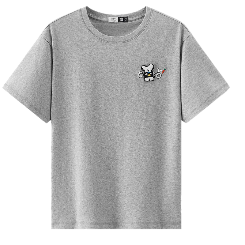 Semir BB Collaboration 100% Cotton Women's Short Sleeve T-Shirt 2026 Summer Breathable Loose Fit Crew Neck Top 109326100021