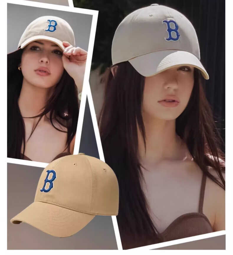 MLB Baseball Cap for Men And Women, Couples' Soft Top Cap, Casual Sports Hat for All Seasons, 3ACP6601N-07RDS 22