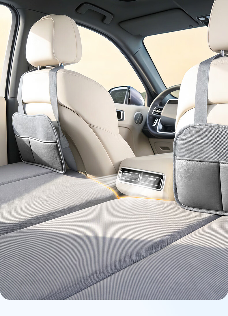 HUIDUODUO Car Rear Seat Sleeping Mat Foldable Mattress Backseat Sleeping Aid Travel Cushion Support 29