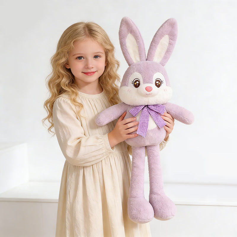 Xiao Ye Seven Days Ear-Pulling Rabbit Plush Toy Doll Sleeping Companion Pillow Cloth Doll Children's Girl Birthday Gift 6