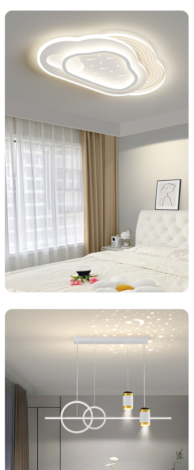 HD Full Spectrum LED Ceiling Light Bedroom Lamp Modern Zhongshan Nordic New Model [Installation Included + Old Removal] 10