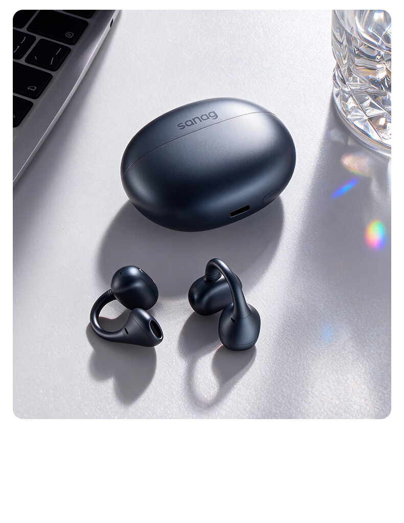 SANAG Sena ANC Clip-on True Wireless Bluetooth Earbuds Active Noise Cancelling Earphones Lossless Sound Quality Long Battery Life Translator Gift for Elders and Partners 27