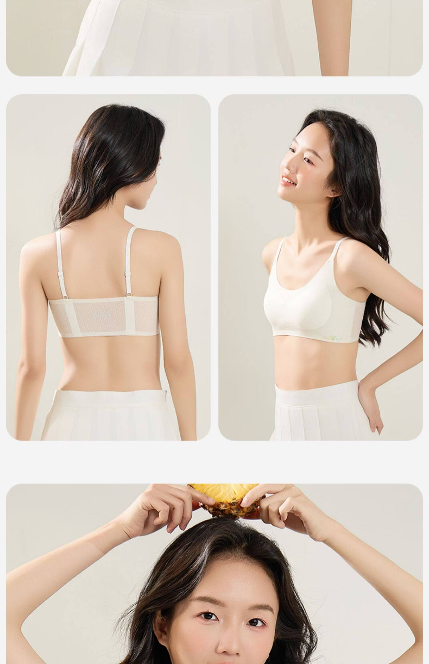 Yalu Student Girls' Underwear High School Teen Girls Stage 2 Puberty Anti-Shock Thin Bra 7
