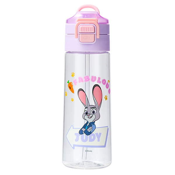 Disney Kids Direct Drinking Water Bottle Portable Water Cup Children's Water Bottle for 6-12 Years School Use Plastic Cup
