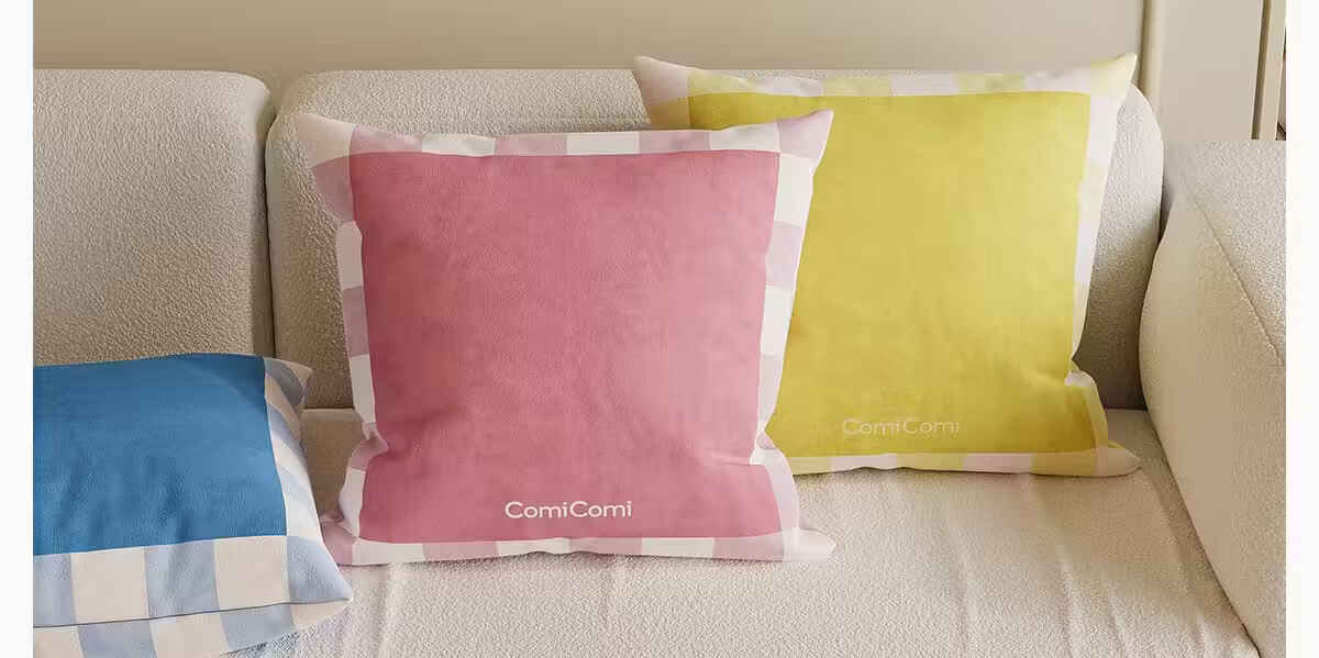 COMICOMI Sofa Cushion Luxury Living Room Pillow with Removable Cover and Insert 45x45cm 18