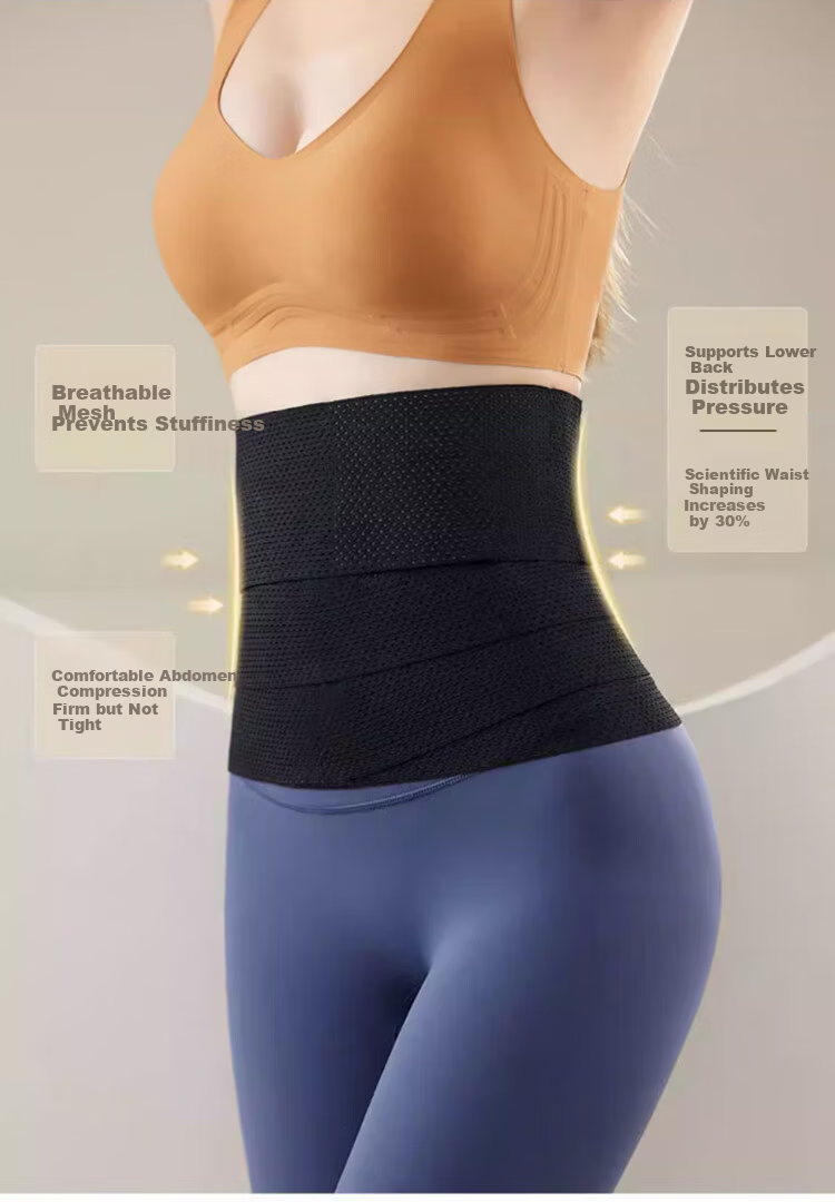 GRACEWELL Women's Summer Thin Waist Trainer Belly Slimming Postpartum Breathable Waist Support Corset Waist Cincher 4