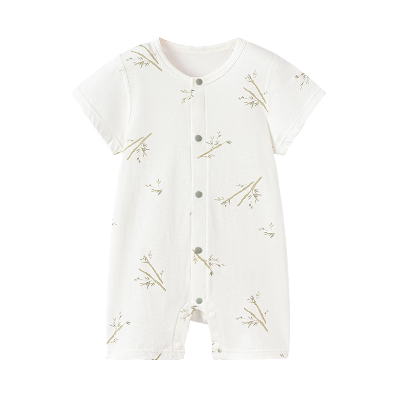 Babylove Anxinrou Baby Romper Summer Thin Cotton Breathable Short Sleeve Bodysuit Pajamas