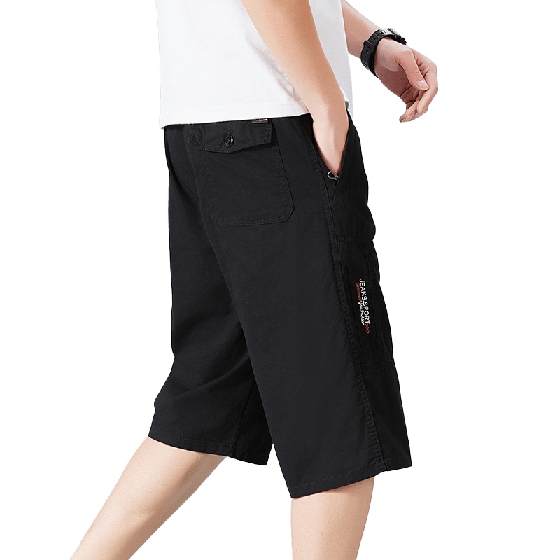RED DRAGONFLY Men's Summer Casual Fashion Cotton Cargo Comfortable Breathable Versatile Seven-Point Sports Shorts