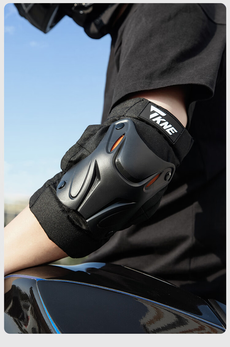 TKNE Motorcycle Knee and Elbow Guards Electric Vehicle Protective Gear Four-Season Windproof Riding Anti-Fall Leg Guards Knee Pads Two-Piece Set 14