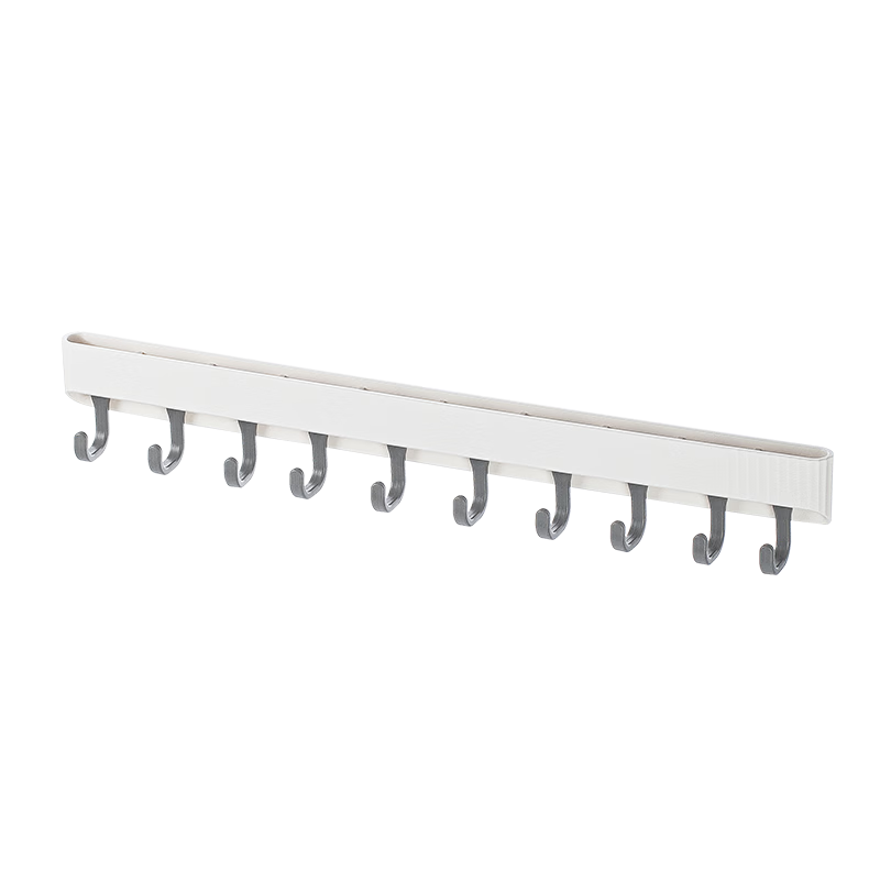 MAXCOOK Hook Punch-Free Kitchen Rack Door Hanging Clothes Hook Bathroom Rack Multifunctional Storage 10 Hooks MCZW4505