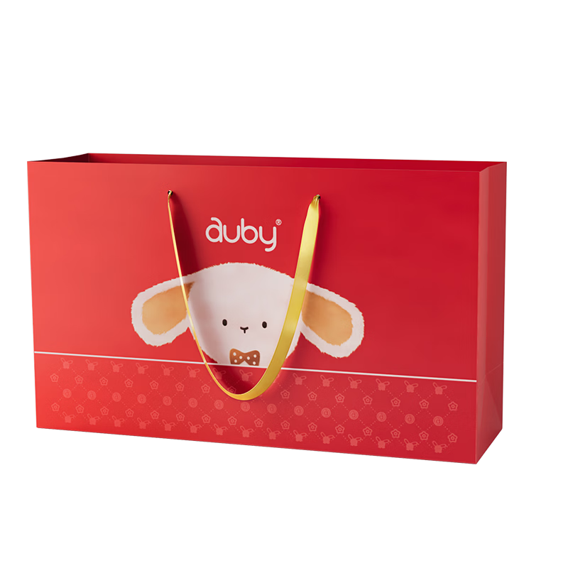 Auby Baby Toy Newborn Meeting Gift Double-Layer Luxury Rattle Soothing Gift Box with Gift Bag