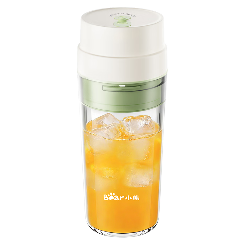 Bear Wireless Portable Juicer Cup Home Small Multifunctional Fruit and Vegetable Blender with Ice Crushing 304 Stainless Steel Blades Automatic Cleaning LLJ-F03B5 (Price Protection 618)