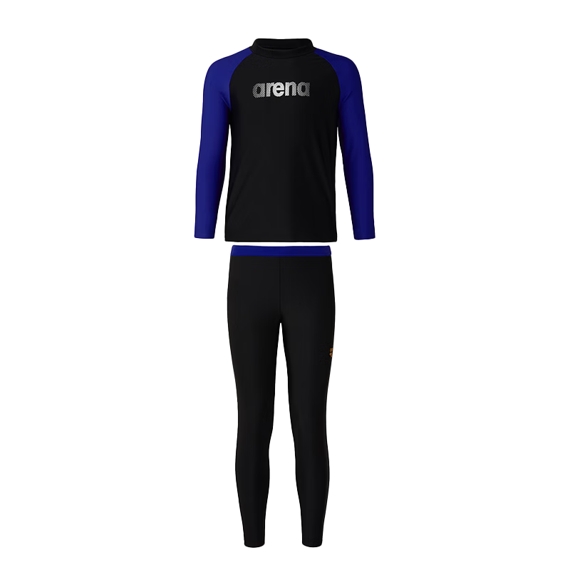 Arena Kids Youth Long Sleeve Two-Piece Sun Protection Stretch Comfortable Boys Girls Swimsuit Set