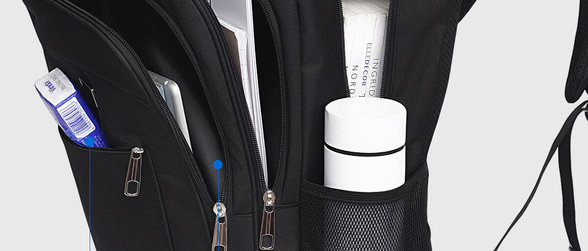 361° Men's Large Capacity Backpack Junior High High School Bookbag 2025 New Business Commuter Laptop Travel Bag 4