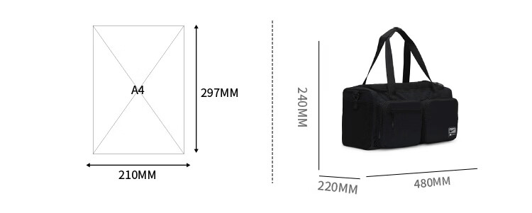 NIKE Men's Bucket Bag Training Bag UTILITY POWER Sports Bag CK2795-010 Black One Size 2