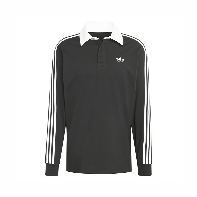 Adidas Originals Men's 3S PL Long Sleeve Polo KE3576 Black L 4