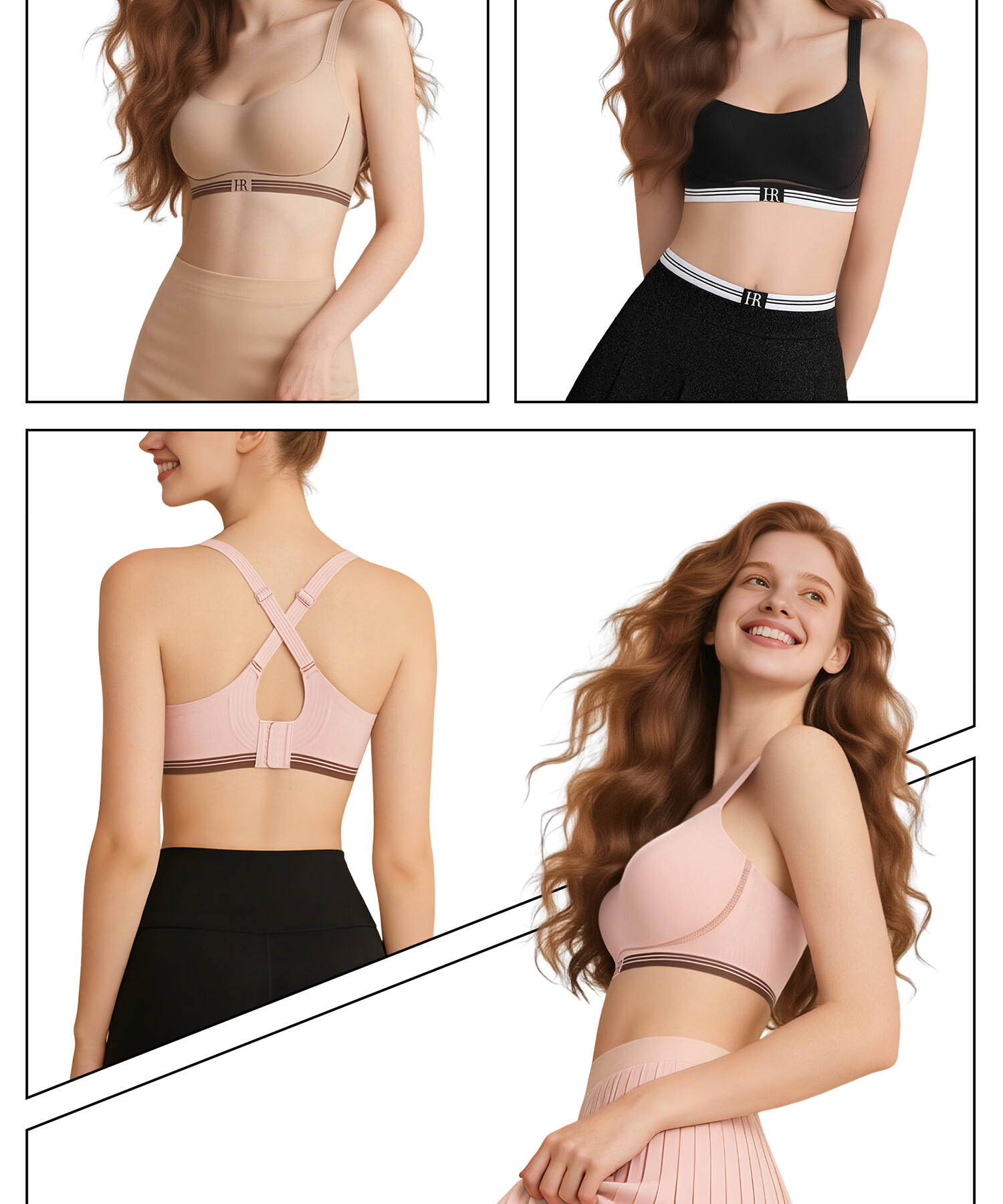 Helena Large Bust Minimizing Bra for Women, One-Piece Cup, Triple Lift, Anti-Sagging, Push-Up Bra, Chili Red, M 23