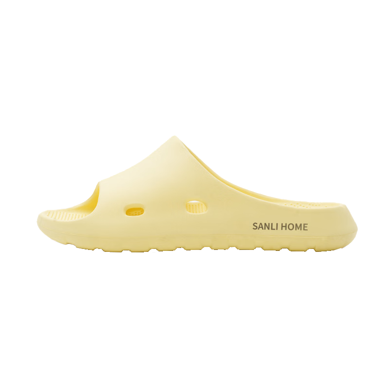 Sanli Kongqing Lianlu Slippers, 2026 New Style, Women's Bathroom Indoor All-Season EVA Slippers, Men's Yellow, Size 40-41