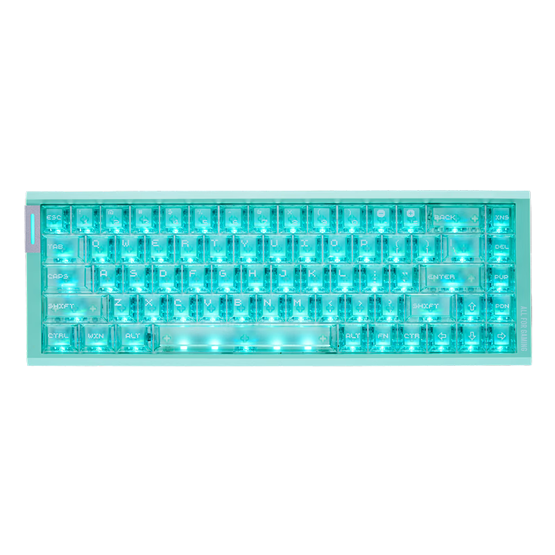 ATKRS6Air Magnetic Axis Keyboard RT Customizable Gaming Mechanical Keyboard Wired Hot-Swappable Office Valorant 68-Key RS6Air Lake Green Ice Blade Switch