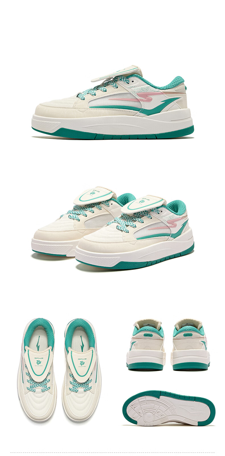 ERKE Women's Sneakers 2026 Summer New Comfortable Height-Increasing Casual Sports Shoes | Panda 6lite - Fan Story 50
