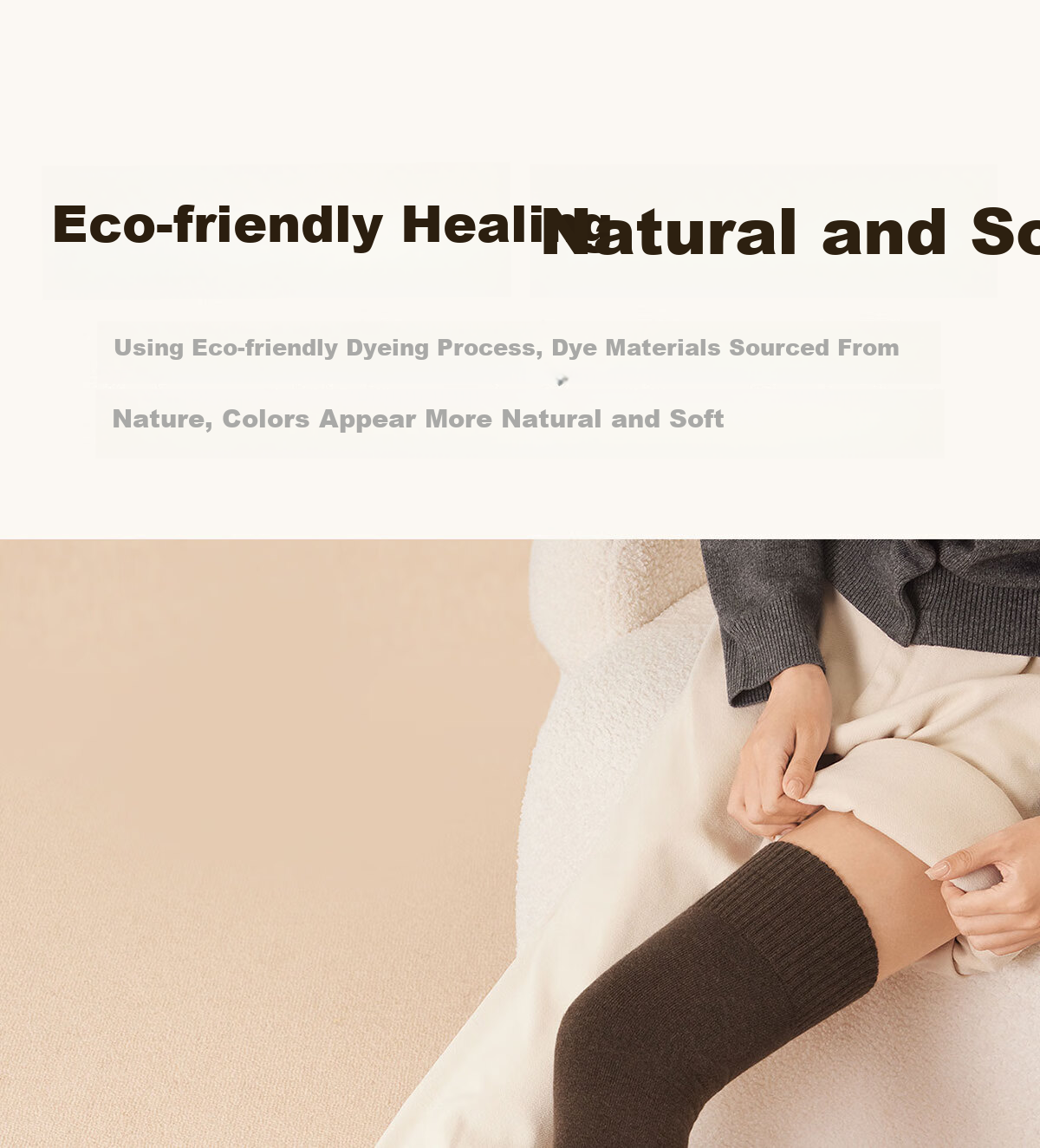 Mianzhuwu Knee Support Over-the-Knee Long Socks for Women Autumn Winter Thigh Warmers Fleece Lined Thickened High Tube Socks 2 Pairs 17