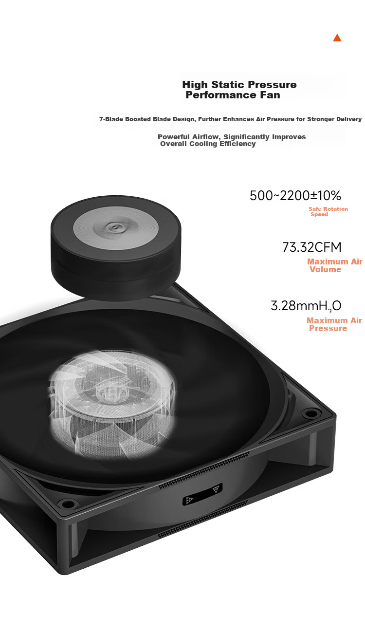 PCCOOLER RT400 ARGB Black CPU Air Cooler (4 Heat Pipes/High-Performance Fan/Triangular Wave Fins/Supports 1851 AM5) 2