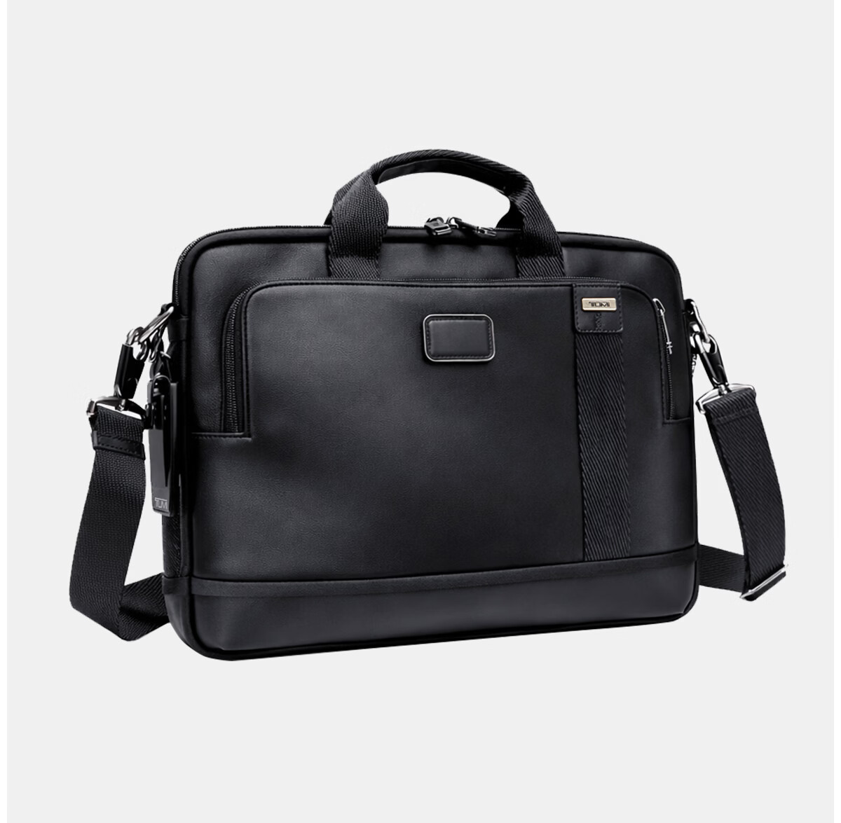 TUMI MONROE Business Briefcase Large Capacity Men's Leather Handbag Shoulder Bag Laptop Bag Black 4