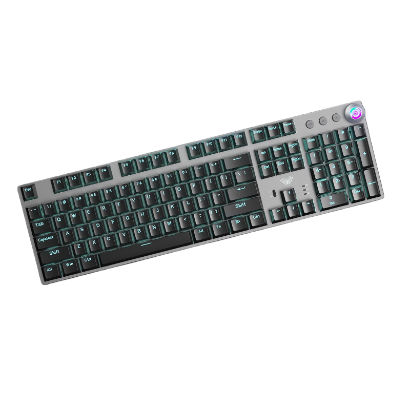 AULA F2088Air Wireless Mechanical Keyboard Bluetooth Wired Tri-mode 104-Key Anti-Ghosting Gaming Office Laptop Universal Black Brown Switch