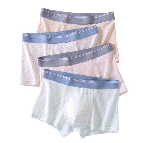 Hzasz Boys' Underwear, No Wedgie, Cotton, for Ages 12-18, Middle And High School Students, Breathable Boxer Briefs
