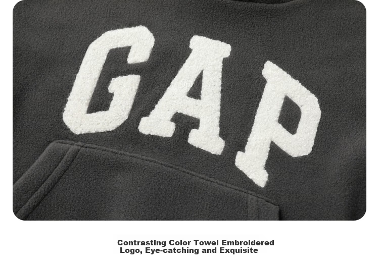 GAP Kids Unisex Autumn Logo Fleece Hoodie 804638 21