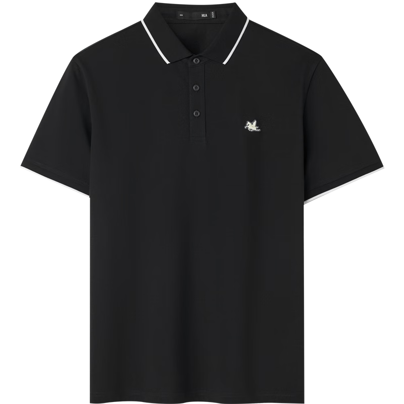 HLA Hailan Home Men's Short Sleeve Polo 26 Summer Year of the Horse Cool Short Sleeve Shirt