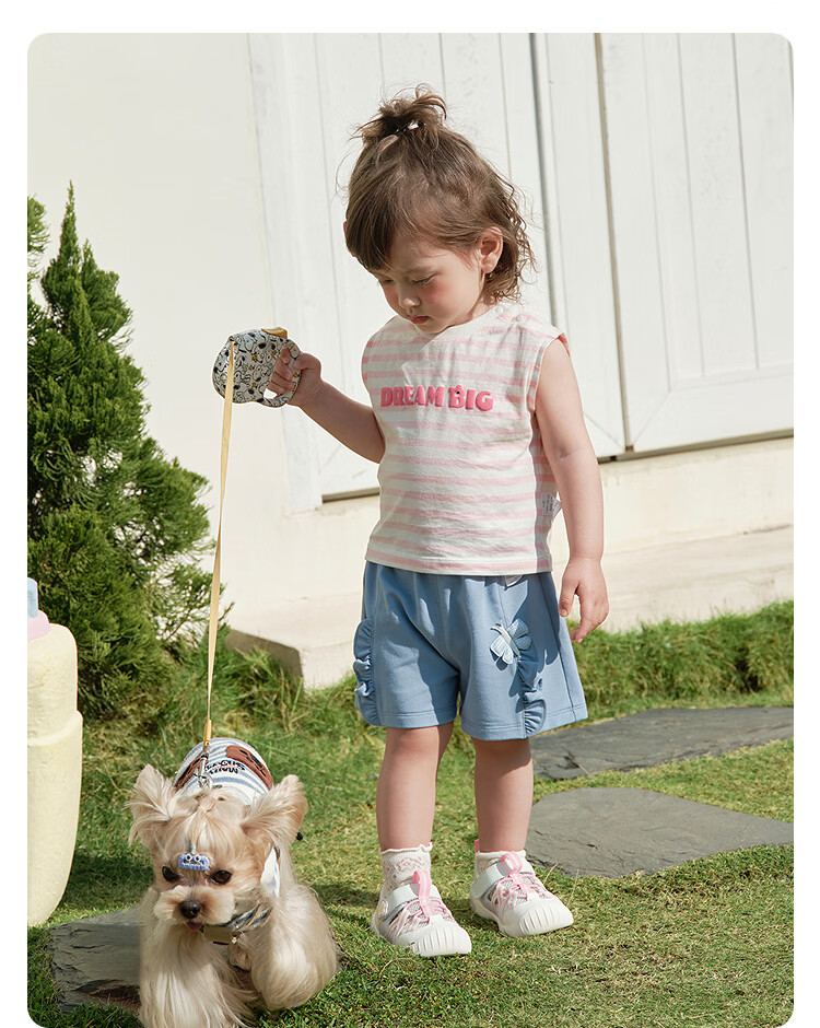 Balabala Baby Sleeveless T-Shirt Vest Girls Boys Infant Clothing 2026 New Summer Cotton Soft Top 23
